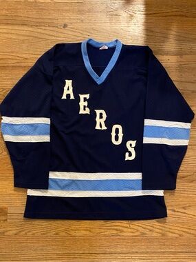Vintage Houston Aeros hockey jersey